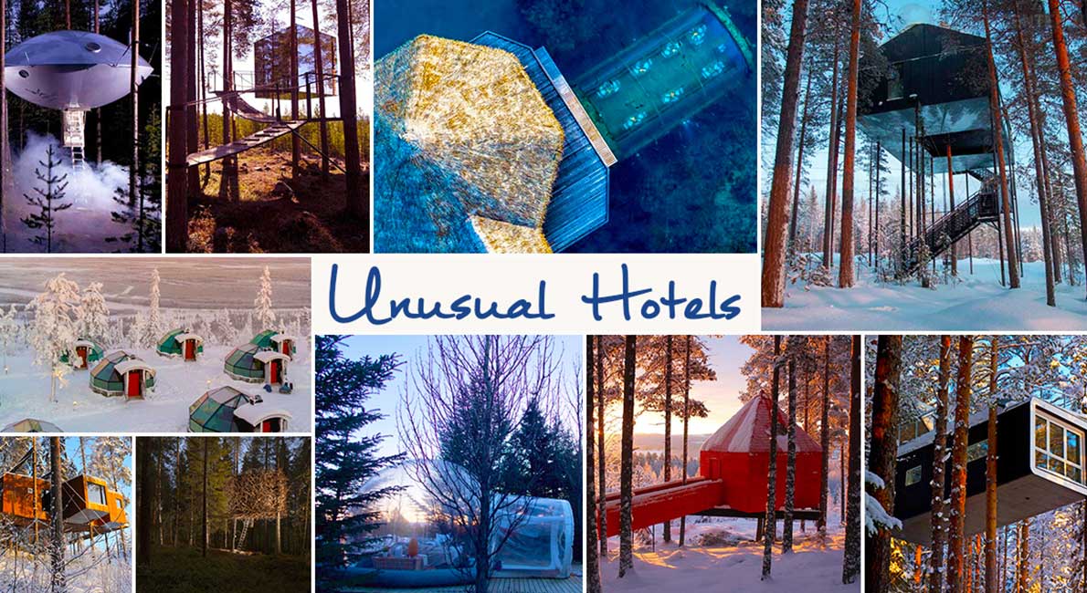 Unusual hotels that take your holiday up a notch!