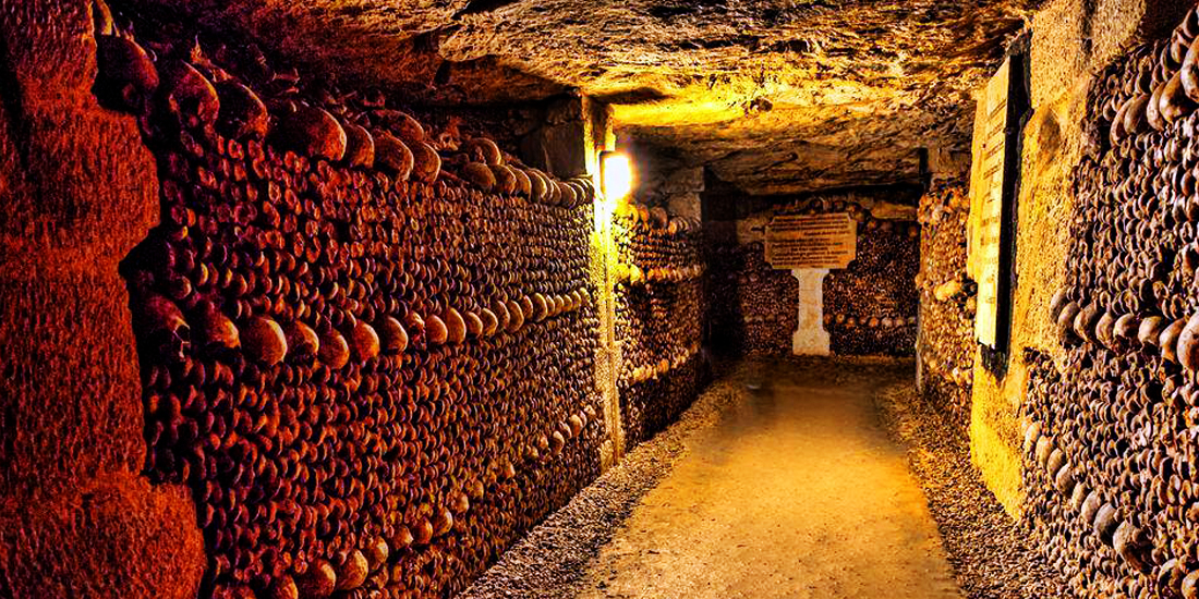 scariest places on earth - Paris Catacombs